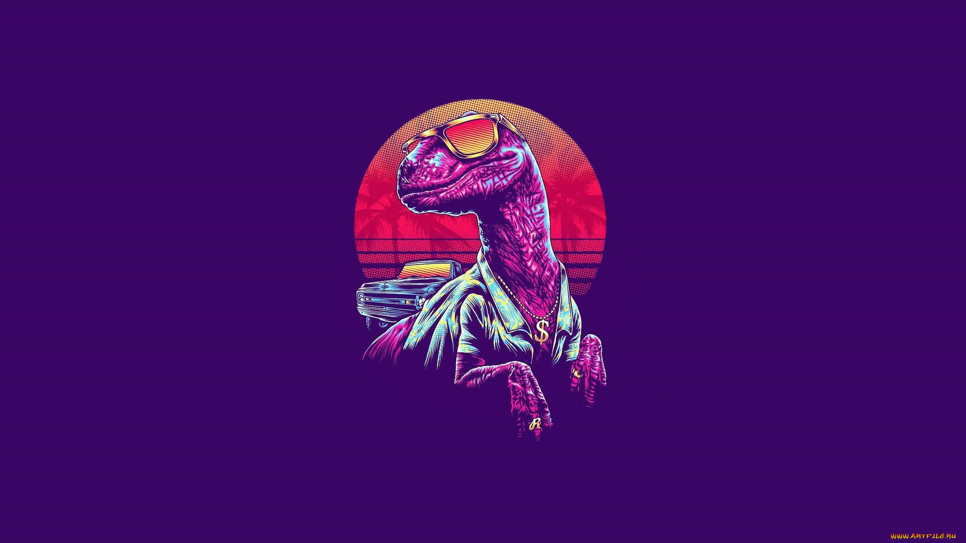 , , new, retro, wave, synthwave, retrowave, 80's, synth, , , , neon, velociraptor, , 